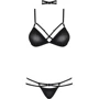 Сексуальный комплект из тонкой эко-кожи Obsessive 823-SET-1, S/M