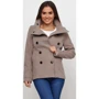 Полупальто H&M 3901624 38 бежевое демисезон