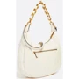 Женская сумка хобо GUESS TRIANA HOBO молочная (HWQS8553020-IVO): Тип ручки Длинная ручка, На цепочке, Плечевой ремень, Со съемным ремнем