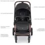 Коляска универсальная 2в1 El Camino Persona ME 1091-RG (black) фото 10