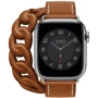 Аксесуар для Watch Apple Hermes Double Tour Barénia Gourmette Fauve (MKFV3) для Apple Watch 38/40/41mm: Виробник Apple