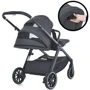 Коляска детская 2 в 1 El Camino Genesis Taupe Gray (ME 1126 Taupe Gray): Материал колес полиуретан
