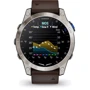 Смарт-часы Garmin D2 Mach 1 Aviator Smartwatch with Oxford Brown Leather Band (010-02582-55): Сенсорный экран есть