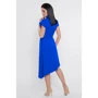 Платье FashionUp PL-1758D 44 синее повседневное удлиненное миди: Состав Вискоза, Полиэстер, Эластан