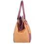 Женская сумка саквояж Laskara коричневая (LK-10246-straw-cognac): Тип ручки С двумя ручками, Длинная ручка