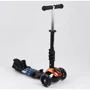 Самокат 5в1 Best Scooter, PU колеса, подсветка колес, Абстракция Multicolor (100056): Конструкция рамы цельная