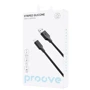 Кабель Proove USB Cable to Lightning Striped Silicone 1m Black фото 3