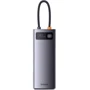 Адаптер Baseus Adapter Metal Gleam Series USB-C to 2хHDMI+3хUSB3.0+PD+RJ45 Gray (WKWG040113): Дополнительные разъемы Ethernet, HDMI