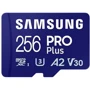 Карта памяти Samsung 256GB microSDXC Class 10 UHS-I U3 V30 A2 Pro Plus + adapter (MB-MD256SA/EU): Объем 256 ГБ