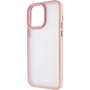 Чохол для iPhone Mobile Case TPU+PC Metal Buttons Pink for iPhone 13 Pro Max: Матеріали поликарбонат и полиуретан