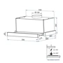 Вытяжка Minola HK 6714 WH 1100 LED фото 9