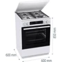 Плита комбинированная Gorenje GKS6C71WA: Количество электрических конфорок нет