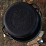 Котел узбецький Maysternya WOK з кришкою-сковородою гриль 8 л (Т405СРGr) фото 4