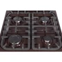 Плита комбинированная KLASS T6408E4 D.BROWN: Количество газовых конфорок 4
