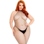 Бодистокинг Leg Avenue Racer neck bodystocking Black Queen Size