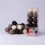 Гирлянда Cotton ball lights на 35 шаров 5,5м, Brown