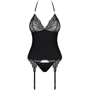 Эротический корсет с кружевом Obsessive 828-COR-1, S/M
