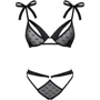 Комплект белья Obsessive Obsessivia black S/M