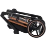 Коляска 2 в 1 Adamex Belissa Special Edidion (Pink Gold) PS-571 чёрный - черная кожа (перфорация): Тип коляски Универсальная коляска (2-в-1)