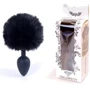 Анальная пробка S с хвостом BOSS of TOYS Boss Series - Silicon PLUG Bunny Tail Black, BS6400100