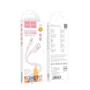 Кабель Hoco USB Cable to MicroUSB X97 Crystal 2.4A 1m Light Pink: Довжина 1 м