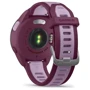 Смарт-годинник Garmin Forerunner 165 Music Berry/Lilac (010-02863-33): Матеріал ремінця Силикон