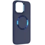 Чехол для iPhone TPU Case Bonbon Metal Style with MagSafe Cosmos Blue for iPhone 15