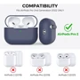 Чехол для наушников AhaStyle Silicone Case with strap Midnight Blue (X003E41MYN) for Apple AirPods Pro 2 фото 1