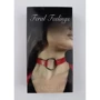 Чокер с кольцом Feral Feelings - O-Ring Collar, красный