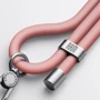 Ремешок для смартфона ArmorStandart Silicone Rope Titanium Pink with Grey holder (ARM76275): Цвет розовый