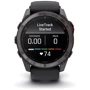 Смарт-часы Garmin Fenix 8 Pro MicroLED 51mm Sapphire Carbon Grey DLC Titanium with Black/Pebble Grey Silicone Band (010-03380-01)