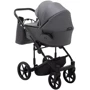 Коляска 2 в 1 Adamex Porto Light Экокожа SA-4 темно-серая (625715): Пол ребенка Унисекс, Для девочек, Для мальчиков