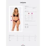 Комплект Obsessive Latinesa 2-pcs set Black, XL/2XL
