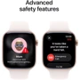 Apple Watch Series 11 GPS + Cellular 42mm Rose Gold Aluminium Case with Light Blush Sport Band - S/M (MF8E4)