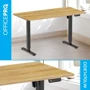 Стол с электрорегулировкой высоты Officepro Light Wood/Black (ODE1470LW): Ширина, см 140
