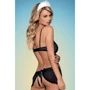 Эротичный костюм Obsessive Maidme chemise, L/XL