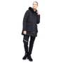 Куртка CMP Woman Jacket Long Fix Hood 31K2956-U901 42 (34) черная зимняя с капюшоном и мехом: Сезон Зима