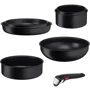 Набор посуды Tefal Ingenio Black Stone 7 предметов (L3998702)