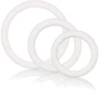 CalExotics Rubber Ring - 3 Piece Set - набор эрекционных колец, белый