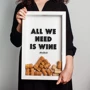Настенный декор Рамка для винных пробок BeriDari "All we need is wine" фото 2