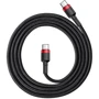 Кабель Baseus Cable USB-C to USB-C Cafule PD 60W 1m Red/Black (CATKLF-G91): Тип USB-C - USB-C