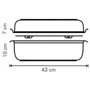 Жарівня Tescoma Exclucise 43x27 см з кришкою та решіткою (713066): Кришка в комплекті Есть