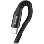 Кабель Baseus USB Cable to Lightning Fish Eye Spring 1m Black (CALSR-01)
