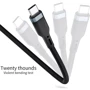 Кабель WIWU Platinum Series USB-C to Lightning 30cm Black: Тип USB-C - Lightning