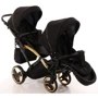 Универсальная коляска для двойни 2 в 1 Junama Diamond S-line Duo Slim 03: Ширина шасси 65 см