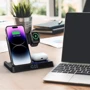 Зарядний пристрій WIWU Wireless Charger Power 5 in 1 Wi-W006 15W Black для Apple iPhone, Apple Watch and Apple AirPods фото 6