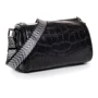 Жіноча сумка бочонок Cosmetic bag 01-09 39047-H black чорна (35526)