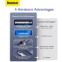 Адаптер Baseus Adapter StarJoy USB-C to HDMI4K+3xUSB3.1+PD+RJ45+SD Gray (WKWG080213) фото 9