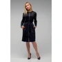 Платье FLFashion Манго СПМ2612 52 черное повседневное до середины бедра