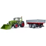 Автомодель Bruder Трактор Fendt Vario 211 з переднім навантажувачем та причепом (02182): Виробник Bruder